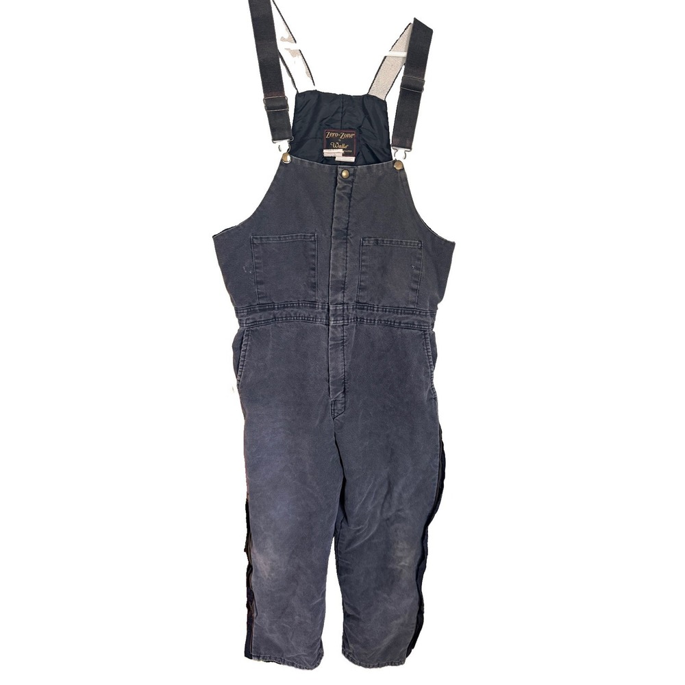 Walls Insulated Zero Zone Bib Coveralls Large Regular Canvas Mens Waist 38-40